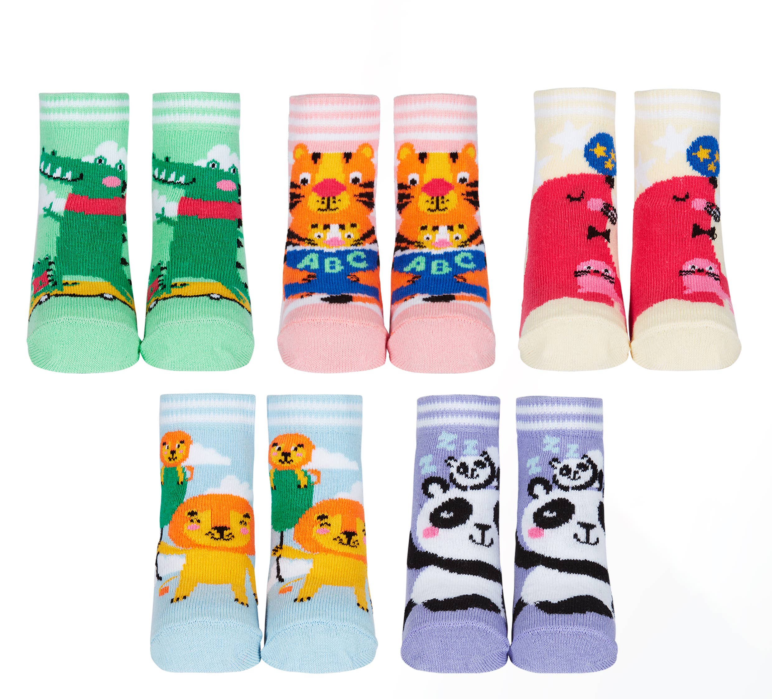 Baby Socks 5 pairs 1-2 years - Hullabaloo