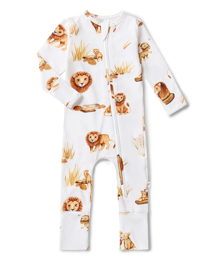 Lion Organic Snugglesuit Convertible Romper