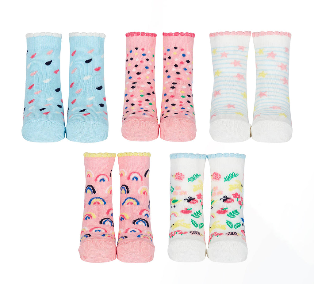 Baby Socks 5 pairs 1-2 years - Whoopsy Daisy