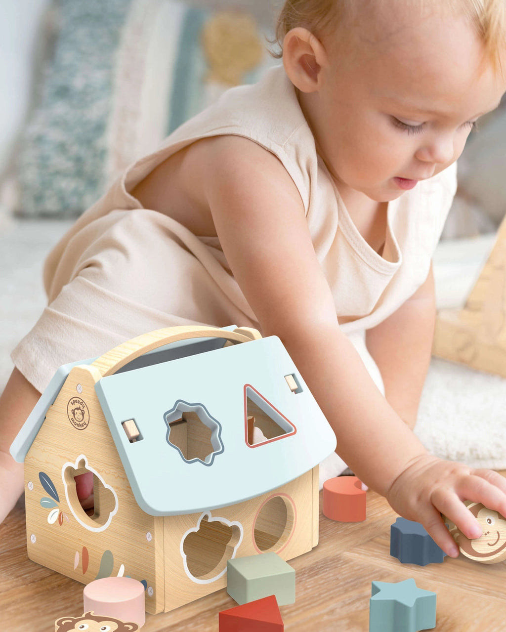 House Shape Sorter with 8 Blocks