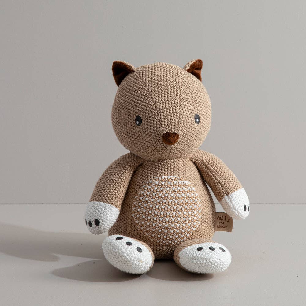 Knitted Toy - Wally the Wombat
