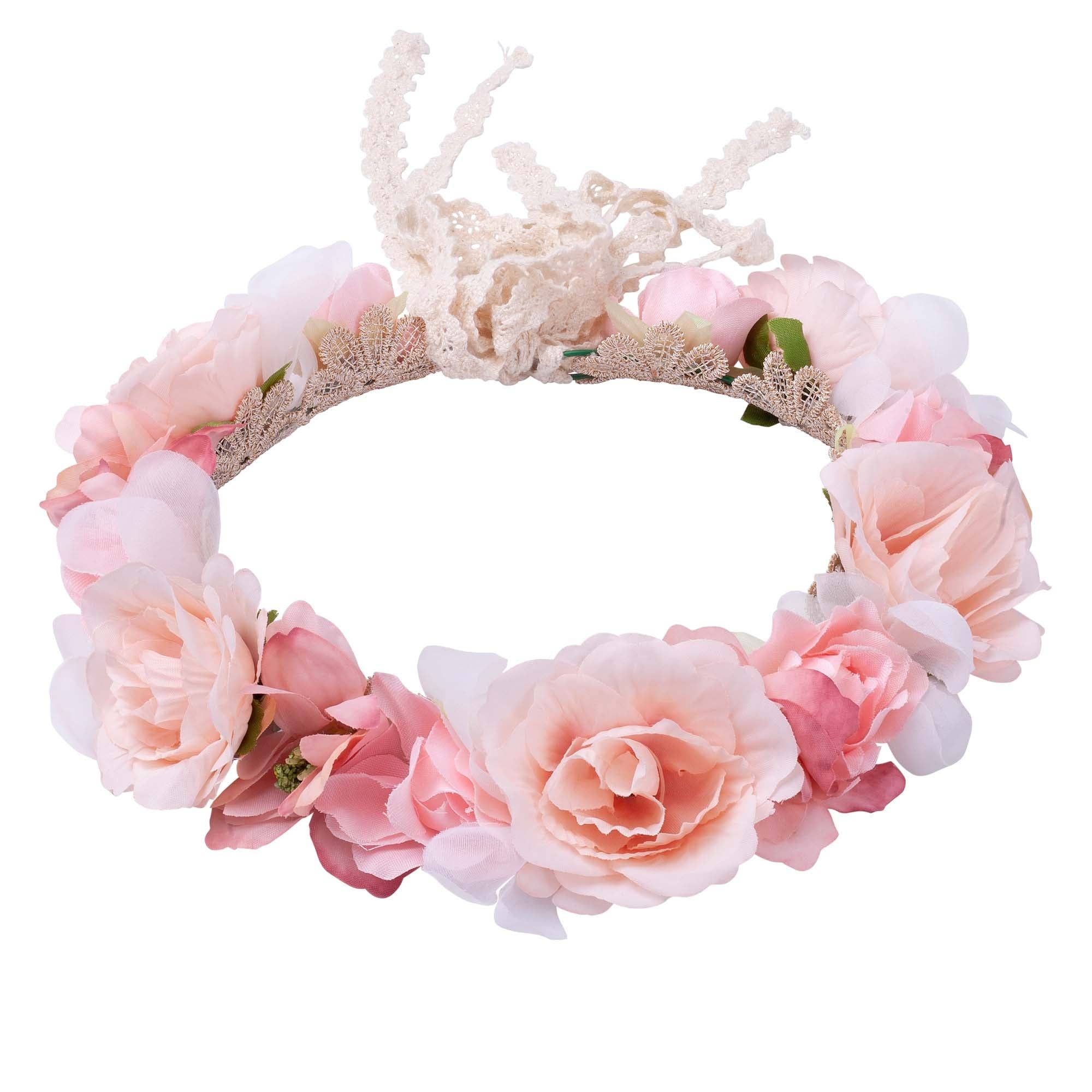 Juliette Flower Crown - Rose Pink