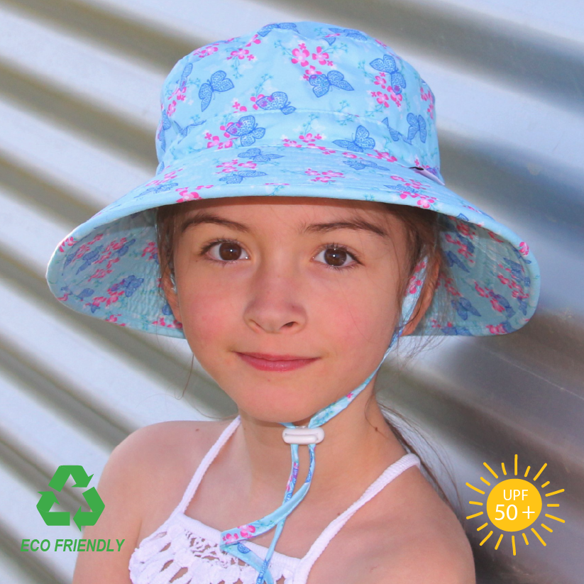 Little Georgie - Kids Bucket Sun Hat - Butterfly