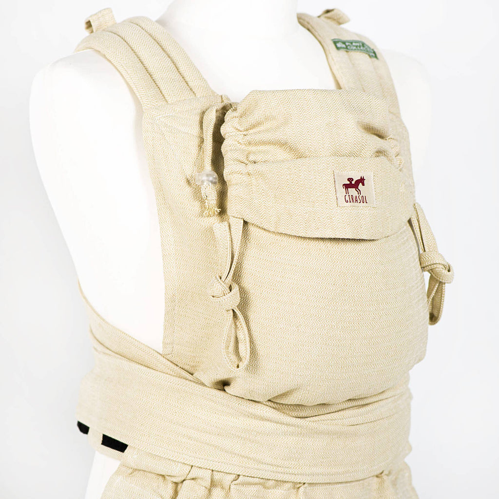 MySol Plant Dyed Marigold baby carrier, eco, sustainable