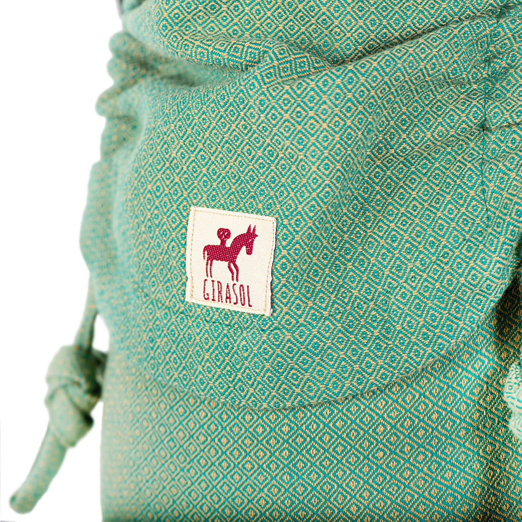 MySol Lizard baby carrier, suitable from birth, handwoven