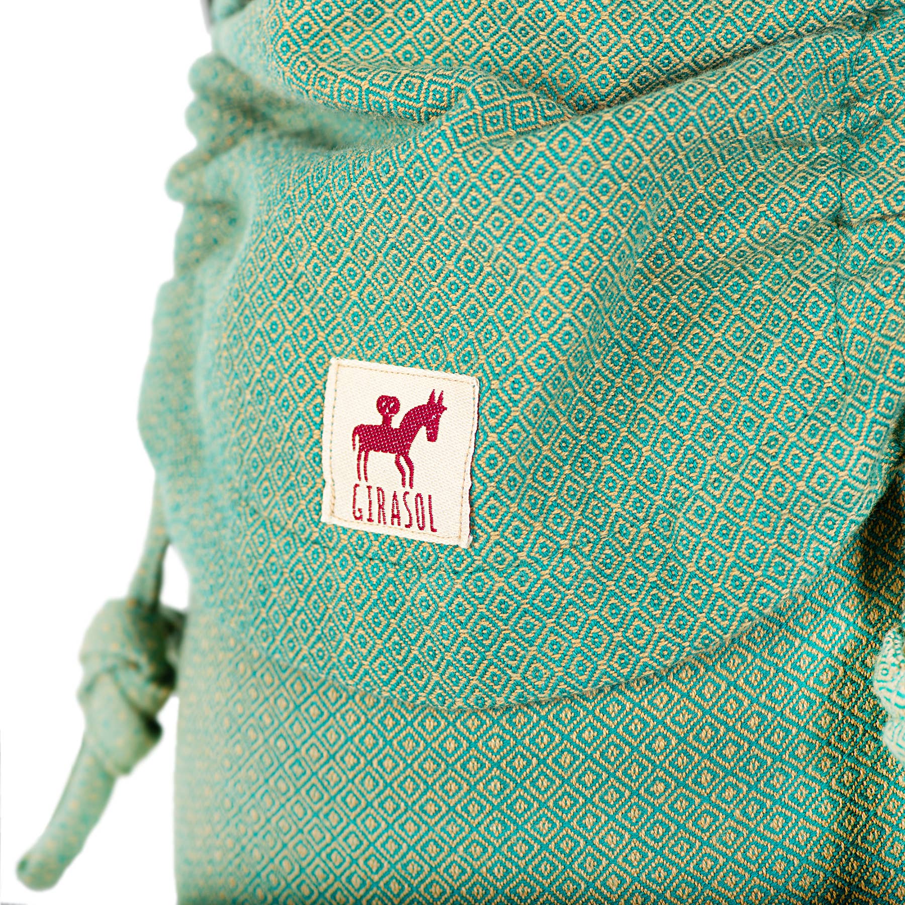 MySol Lizard baby carrier, suitable from birth, handwoven