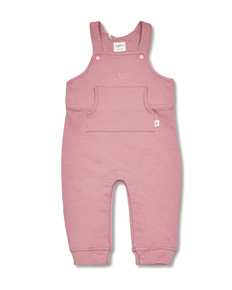 Organic Joey Overall - Jewel Pink