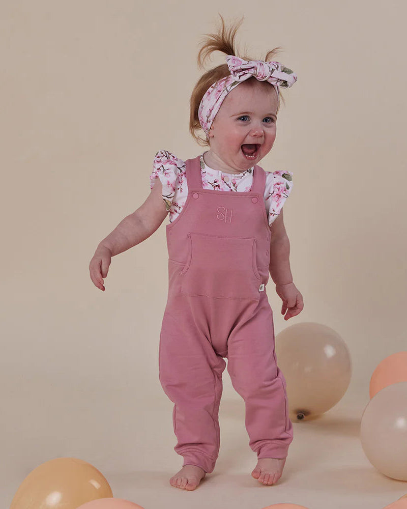 Organic Joey Overall - Jewel Pink