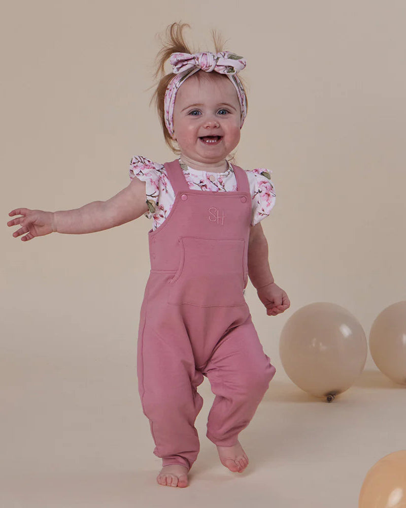 Organic Joey Overall - Jewel Pink