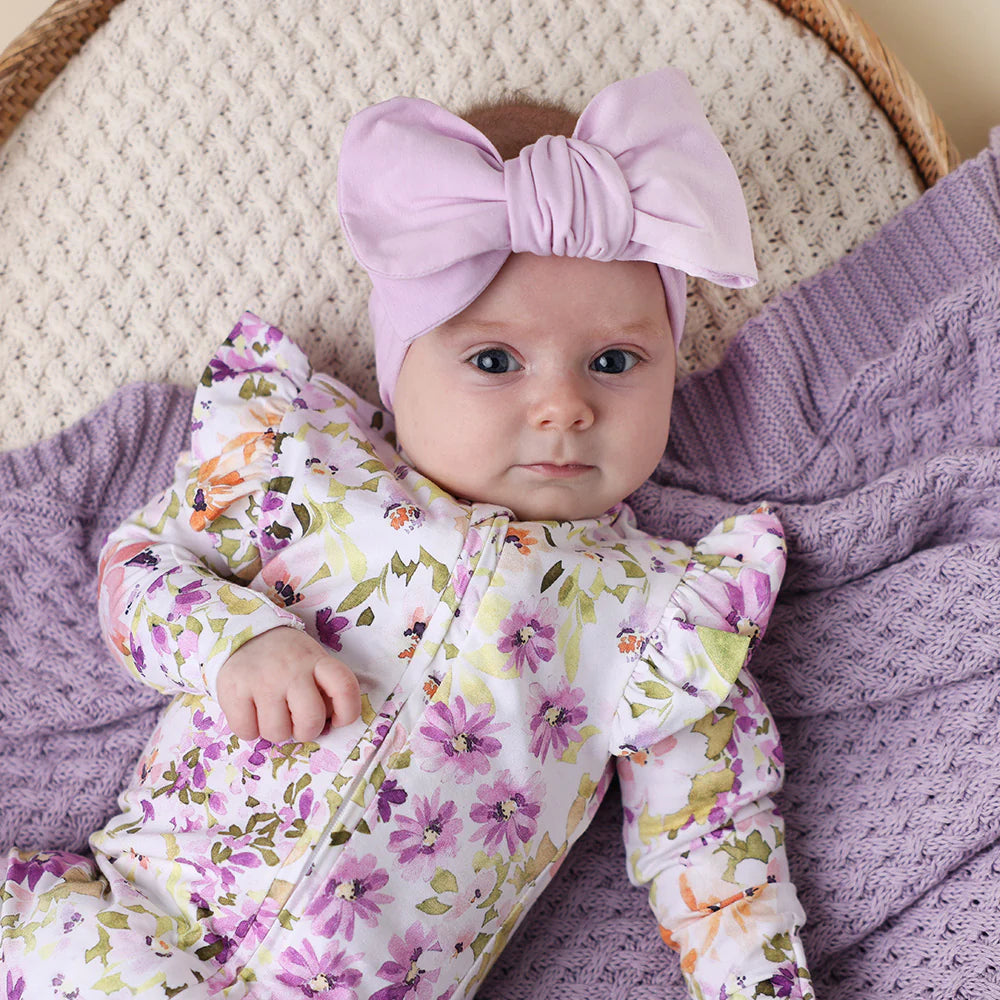 Isla Organic Snugglesuit Convertible Romper with Frill