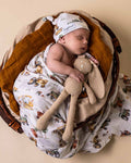 Diggers & Tractors Organic Muslin Wrap