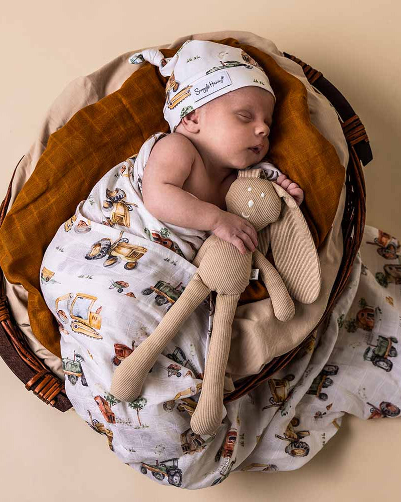 Diggers & Tractors Organic Muslin Wrap
