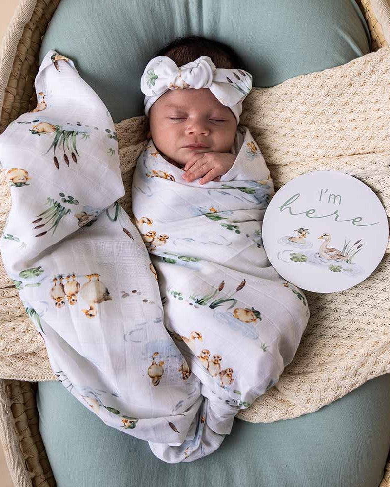 Duck Pond Organic Muslin Wrap