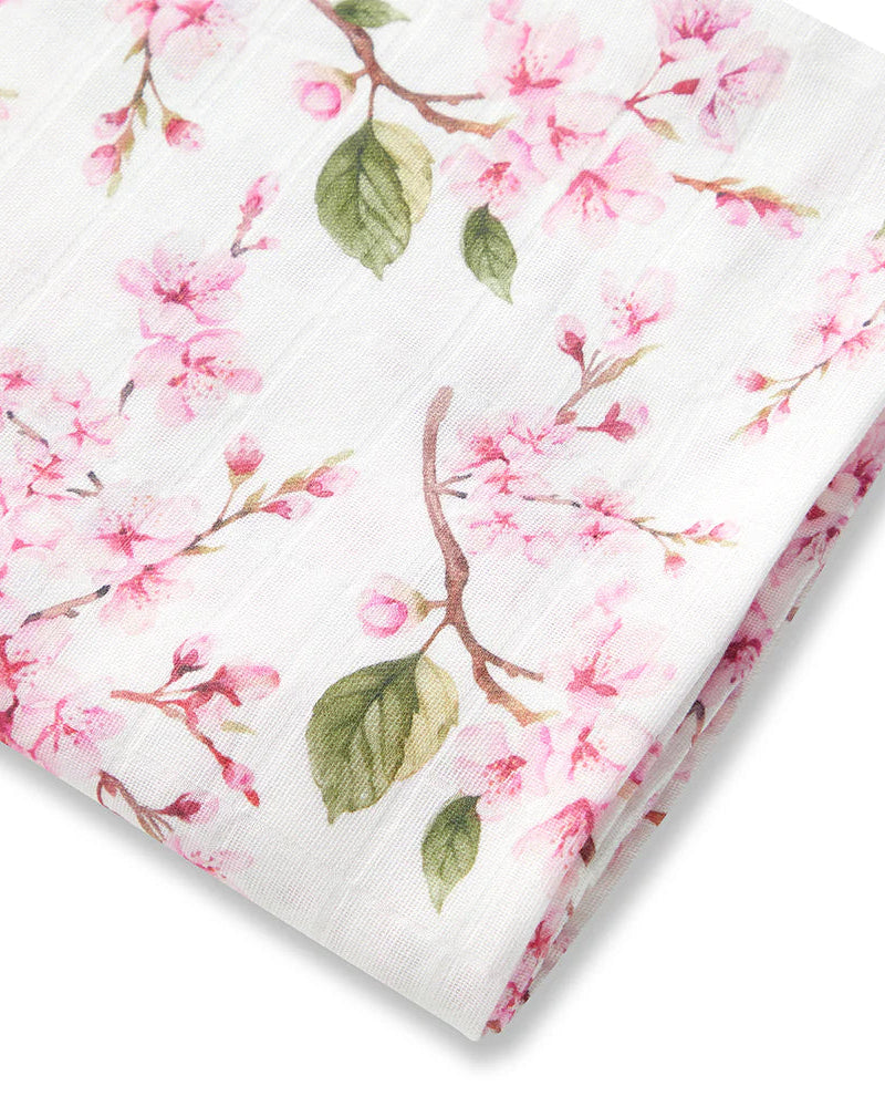 Cherry Blossom Organic Muslin Wrap