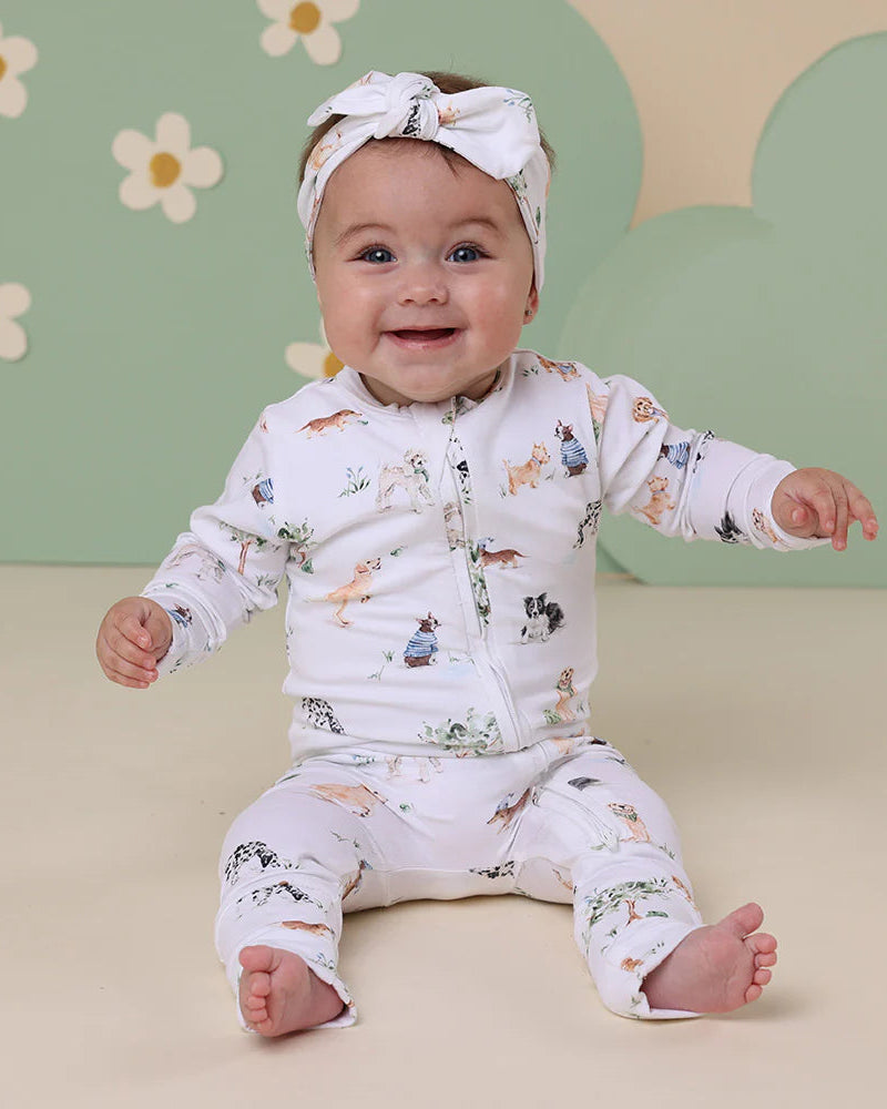 Dog Park Organic Snugglesuit Convertible Romper