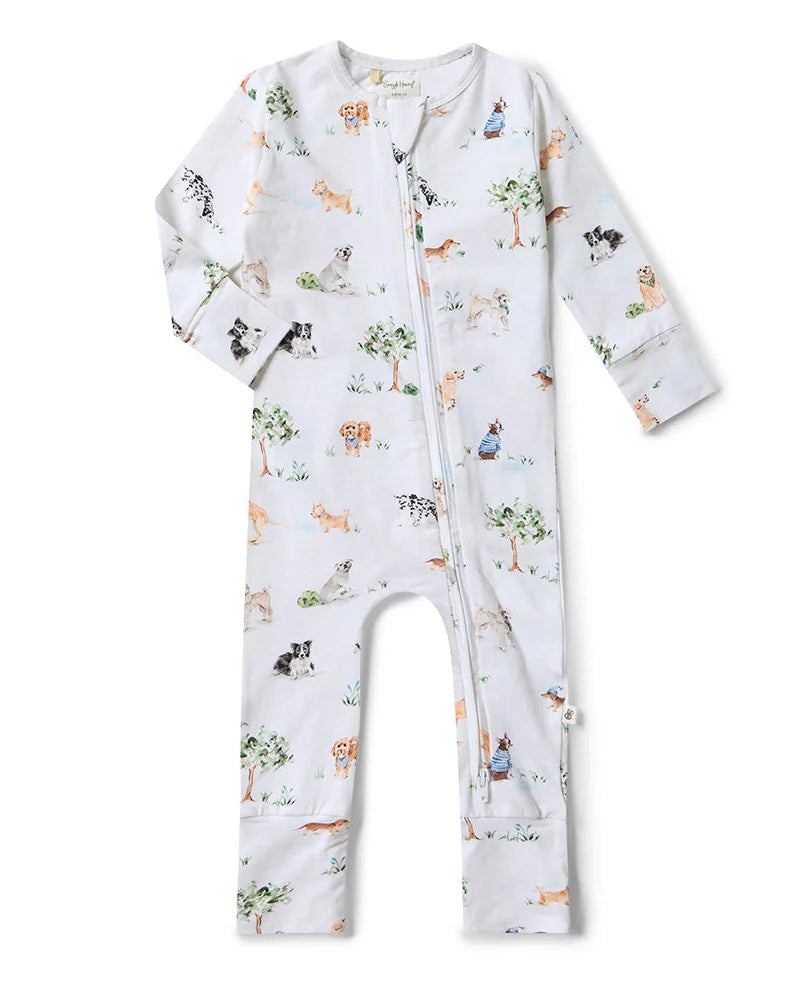 Dog Park Organic Snugglesuit Convertible Romper