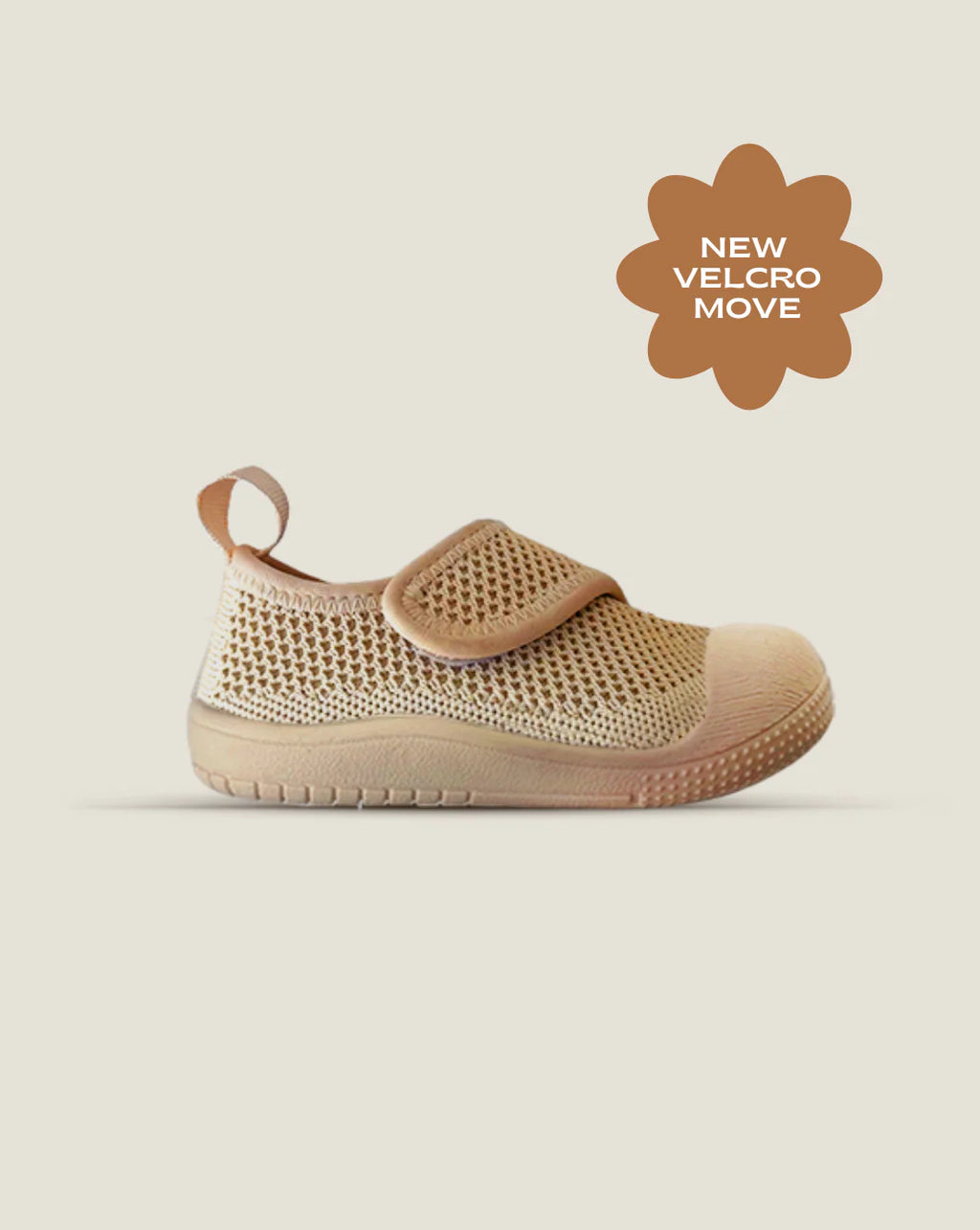 Velcro MOVE Toddler Shoe – Sandstone Brown