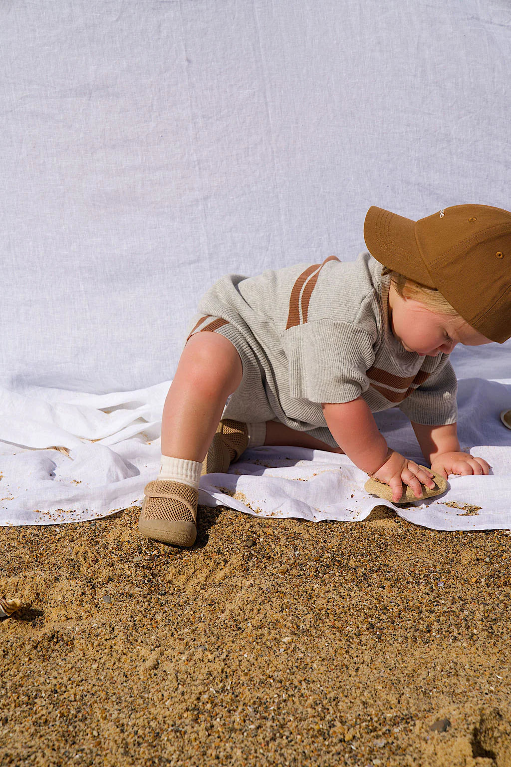 Velcro MOVE Toddler Shoe – Sandstone Brown