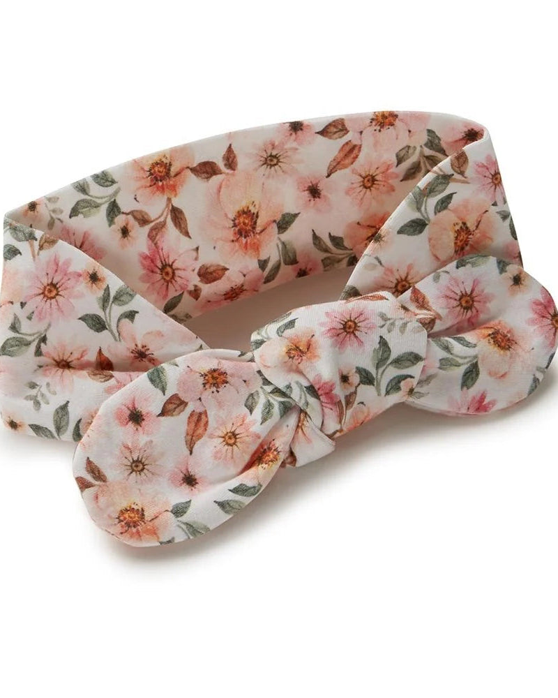 Spring Floral Organic Topknot