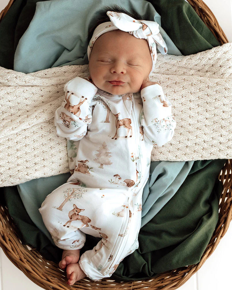 Woodland Tales Organic Snugglesuit Convertible Romper