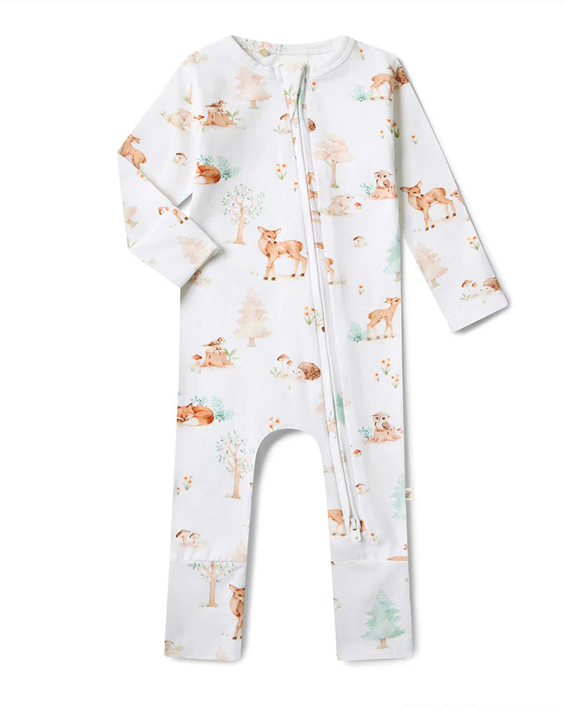 Woodland Tales Organic Snugglesuit Convertible Romper
